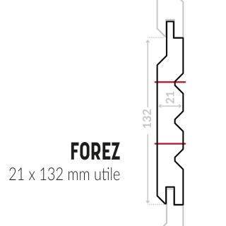 Bardage bois avec profil forez