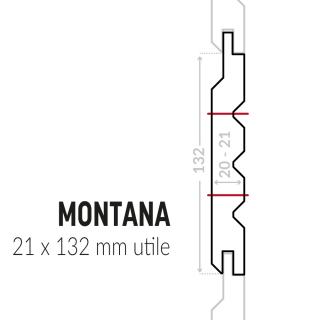 Bardage avec profil montana