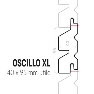 Bardage avec profil oscillo XL