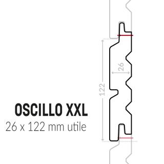 Bardage avec profil oscillo XXL