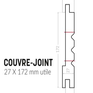 Bardage avec profil Couvre-joint