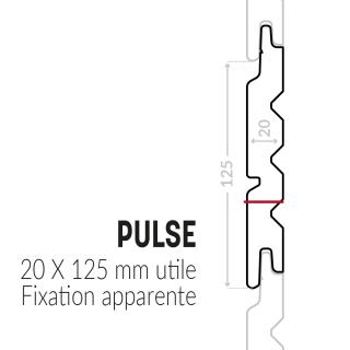 Bardage bois avec profil Pulse