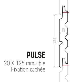 Bardage avec profil Pulse