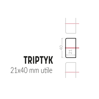 Bardage bois avec profil Triptyk 21x40
