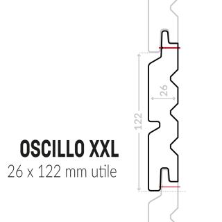 Bardage avec profil Oscillo XXL