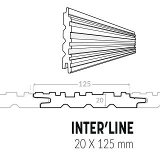 Bardage avec profil Inter'Line