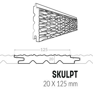 Bardage avec profil Skulpt